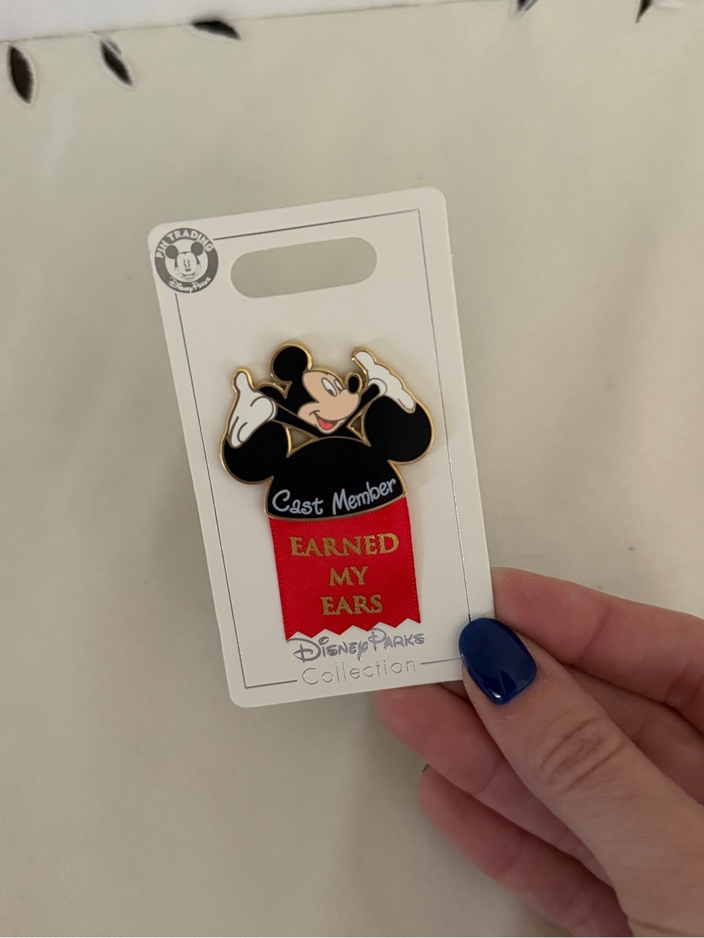 Disney Cast Member "Earned My Ears" Enamel Pin